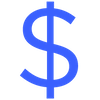 Dollar sign icon