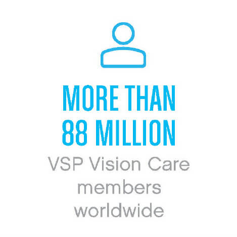 More than 88 million VSP Vision Care members worldwide More than 88 million VSP Vision Care members worldwide